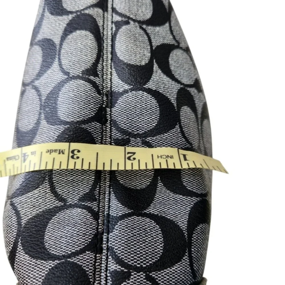 Coach# F14476 Signature Black and Gray Women's Bag - Picture 10 of 16